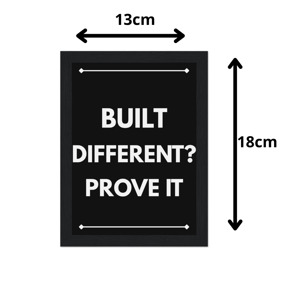 Cuadro motivacional Built Different – Prove It